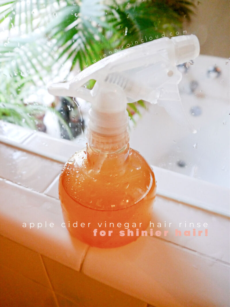 DIY Apple Cider Vinegar Rinse for Shiny Hair Jenni Raincloud