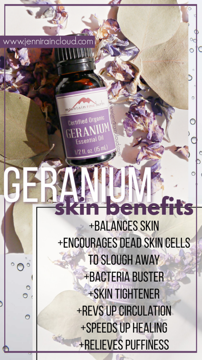 Skin Benefits of Geranium Essential Oil Jenni Raincloud