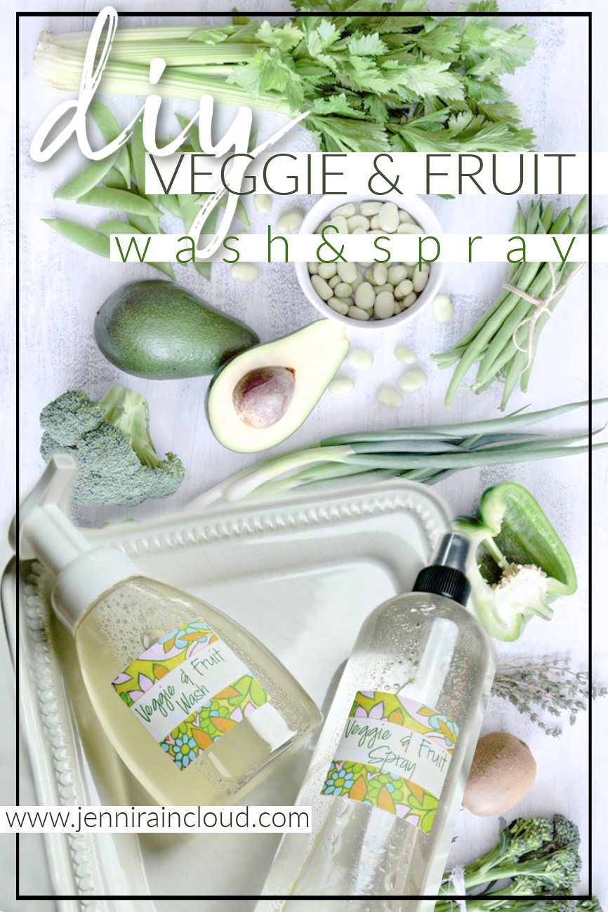 DIY Natural Fruit and Veggie Wash Spray + Soak (3 Recipes)