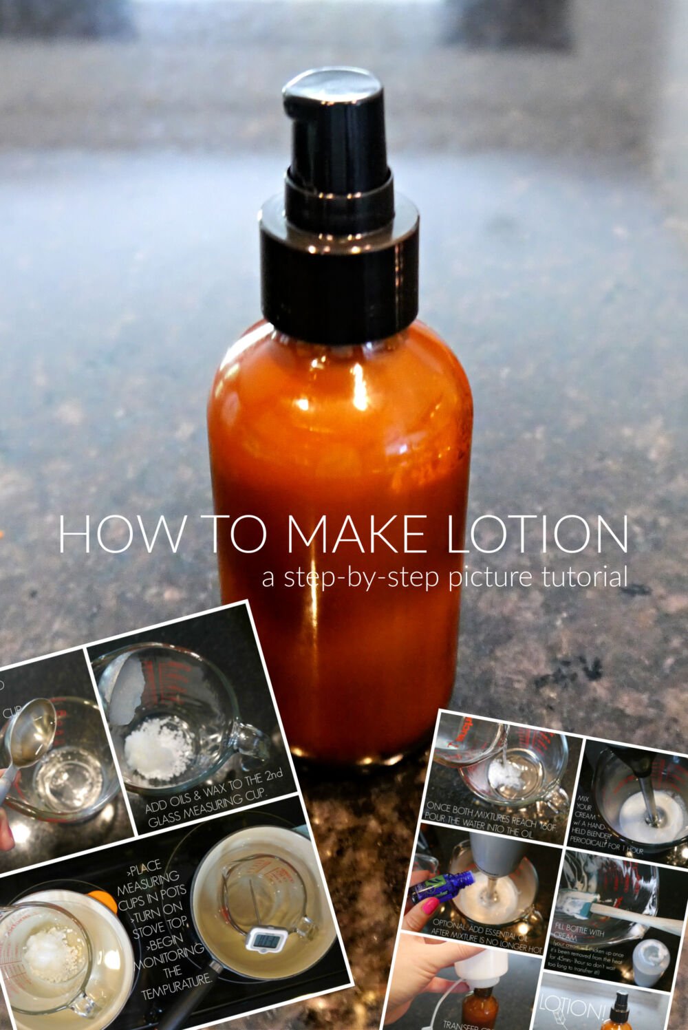 How to Make Lotion-Step by Step Picture Tutorial