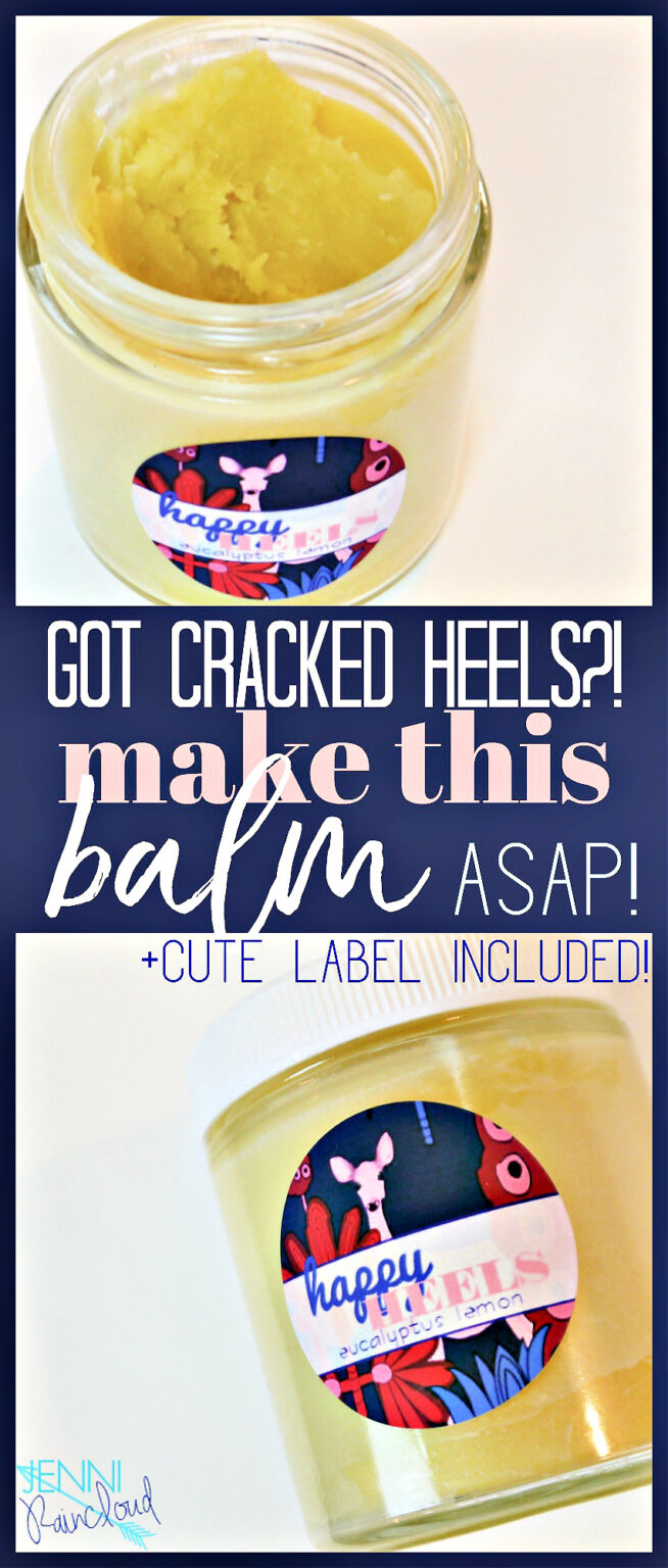 DIY Cracked Heel Balm with Eucalyptus & Lemon Jenni Raincloud