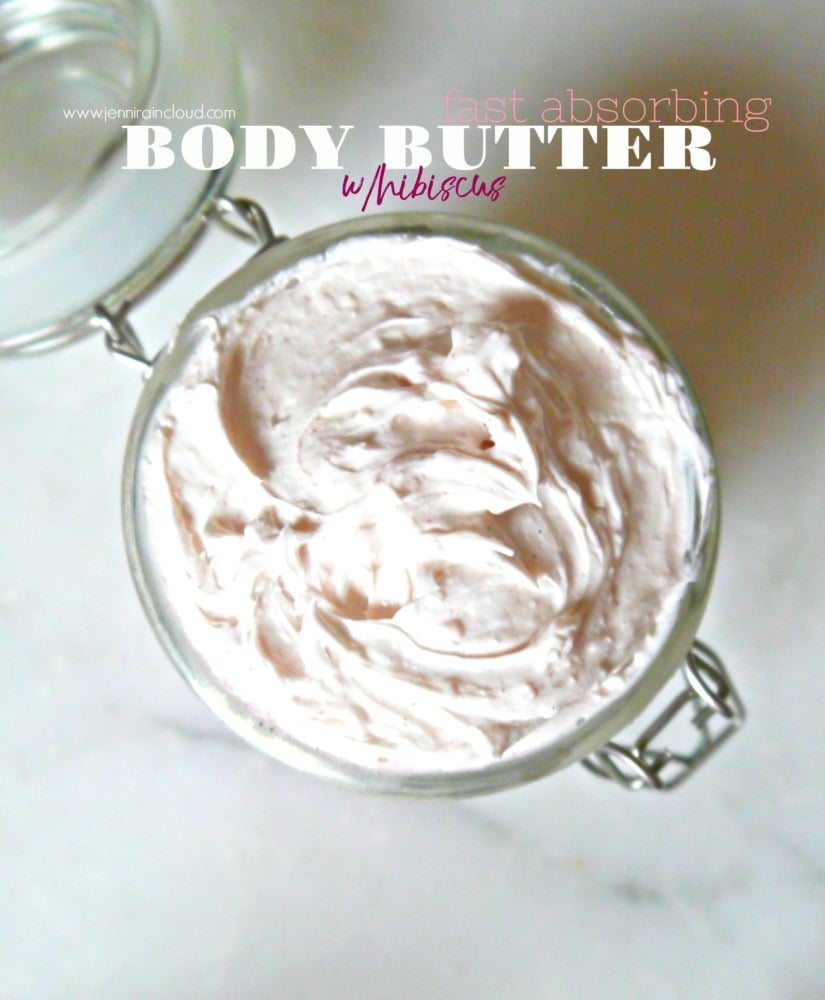 Fast Absorbing Body Butter w/ Hibiscus - Jenni Raincloud