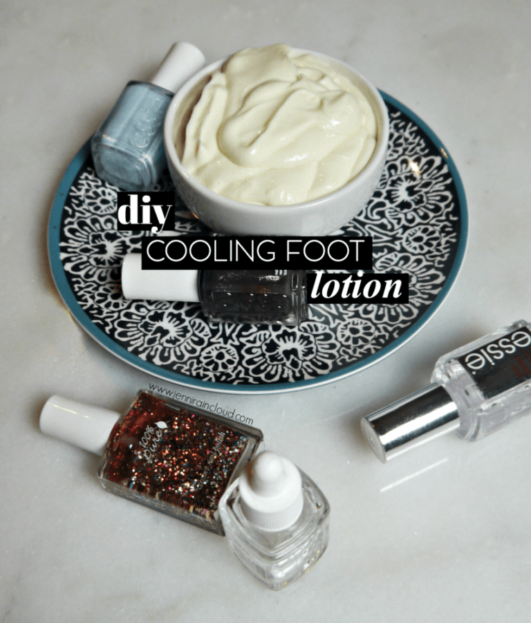 DIY Cooling Foot Lotion Jenni Raincloud
