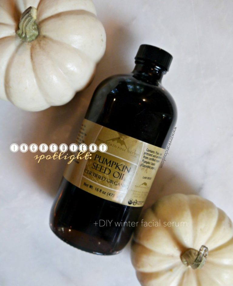Ingredient Spotlight Pumpkin Seed Oil + DIY SERUM Jenni Raincloud
