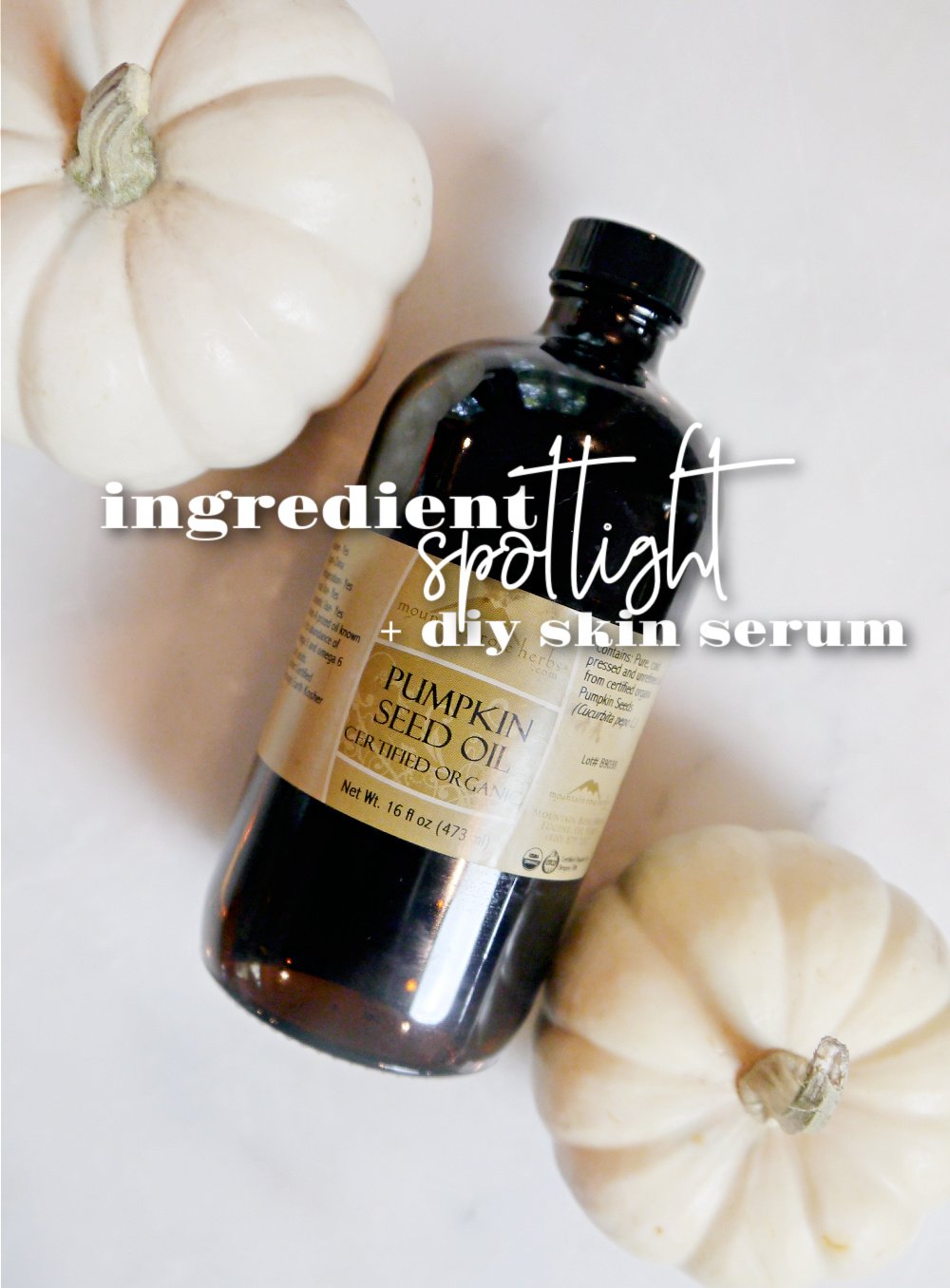 Ingredient Spotlight: Pumpkin Seed Oil + DIY SERUM - Jenni Raincloud